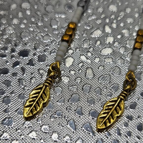 "5/$25" Artisan Seed Bead Mixed Metal Long Dangle Earrings 925 Ear Wires - Picture 6 of 8